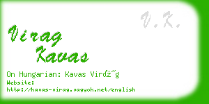 virag kavas business card